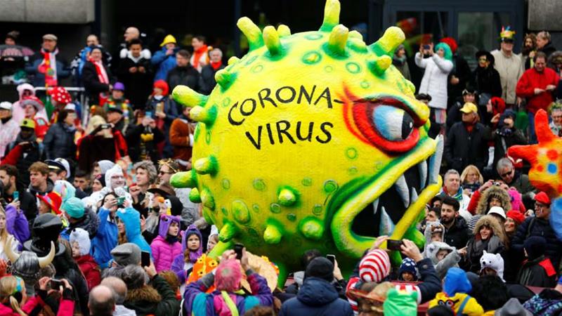 A satirical photo of the Coronavirus published in Al Jazeera